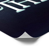 Volg je dromen met Aarde Maan en Sterren Poster (Hoek)