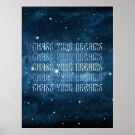 Volg Je Dromen Motivatieposter Poster