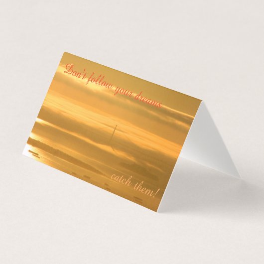 Volg je dromen niet - VIND ze! Kaart (Voorkant)