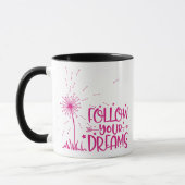 VOLG JE DROMEN - paardenbloem Mok (Links)