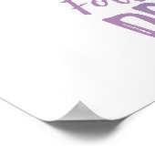 Volg je dromen - Paarse & Witte Eenhoorn Poster (Hoek)