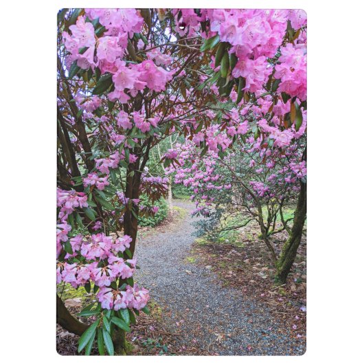 Volg je dromen Quote Tuinpad Klembord (Achterkant)