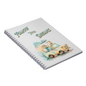 Volg je dromen schattige auto waterverf notitieboek (Rechterzijde)