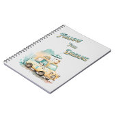 Volg je dromen schattige auto waterverf notitieboek (Linkerzijde)