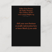 Volg je dromen visitekaartje (Achterkant)