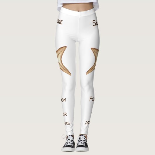 Volg je dromen waterverf Seatime Starfish Leggings (Voorkant)