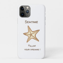Volg je dromen waterverf Seatime Zeester Case-Mate iPhone Case