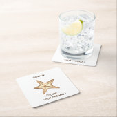 Volg je dromen waterverf Zee tijd Zeester Kartonnen Onderzetters (Insitu)