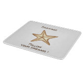 Volg je dromen waterverf Zee tijd Zeester Snijplank (Hoek)