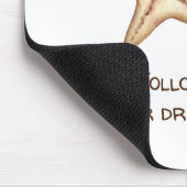 Volg je dromen waterverf Zeetijd Zeester Muismat (Hoek)