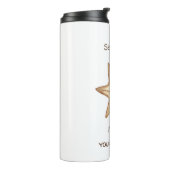 Volg je dromen waterverf Zeetijd Zeester Thermosbeker (Gedraaid links)