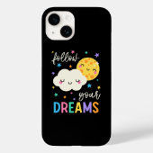 Volg je dromen | Wolk & Moon Case-Mate iPhone Case (Achterkant)