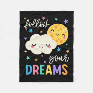 Volg je dromen   Wolk & Moon Fleece Deken