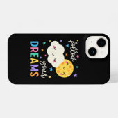 Volg je dromen | Wolk & Moon iPhone Hoesje (Achterkant horizontaal)