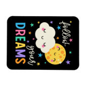 Volg je dromen | Wolk & Moon Magneet (Horizontaal)