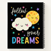 Volg je dromen | Wolk & Moon Notitieboek (Achterkant)