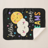 Volg je dromen | Wolk & Moon Sherpa Deken (Voorkant (horizontaal))