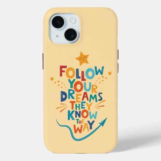 Volg je dromen, ze kennen de weg van inspiratie Case-Mate iPhone case (Achterkant)