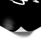 Volg je dromen. Ze weten de weg. Wit Poster (Hoek)