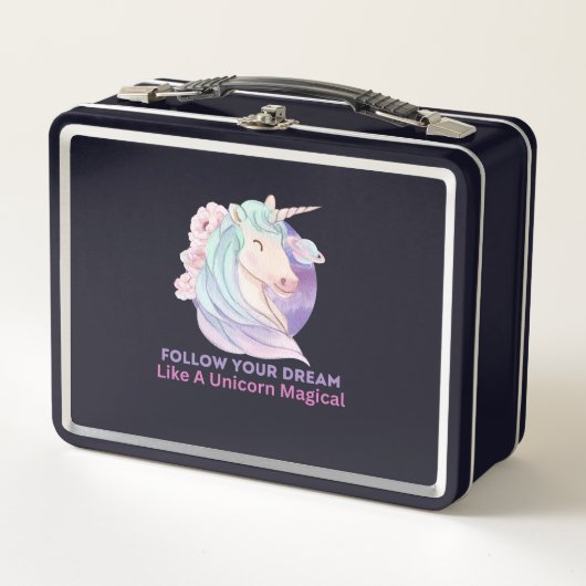 Volg je droom als een onicorn Magisch (Voorkant)