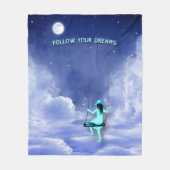 Volg je droom fleece deken (Voorkant)