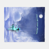 Volg je droom fleece deken (Voorkant (Horizontaal))