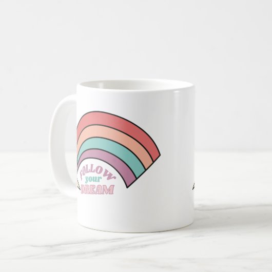 Volg je droom koffiemok (Voorkant links)