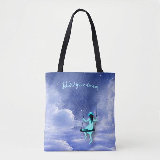 Volg je droom tote bag (Voorkant)