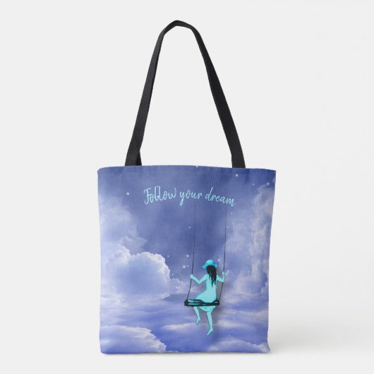 Volg je droom tote bag (Achterkant)