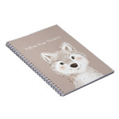 Volg Je Droom Wolf Notitieboek (Rechterzijde)