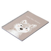 Volg Je Droom Wolf Notitieboek (Linkerzijde)
