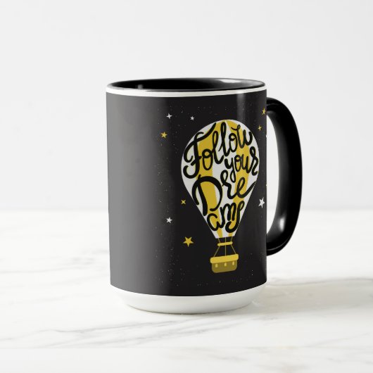 Volg je droomballon mok (Voorkant rechts)