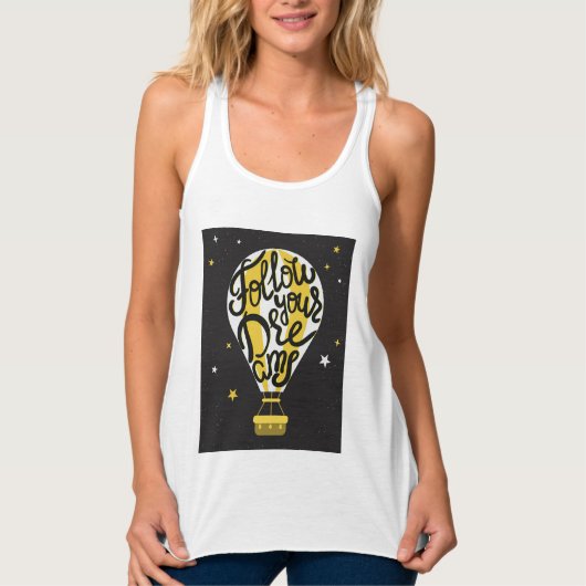 Volg je droomballon tanktop (Voorkant)