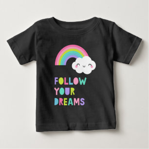 Volg je droombeeld en regenboogwolk