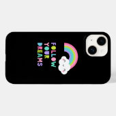 Volg je droombeeld en regenboogwolk Case-Mate iPhone case (Achterkant (horizontaal))