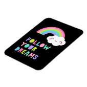 Volg je droombeeld en regenboogwolk magneet (Linkerzijde)