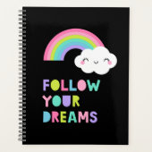 Volg je droombeeld en regenboogwolk planner (Voorkant)