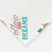 Volg je droombeeld fleece deken (Hoek)