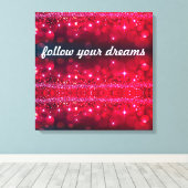 Volg je droombeeld op je tovenschilderij canvas afdruk (Insitu (Houten vloer))