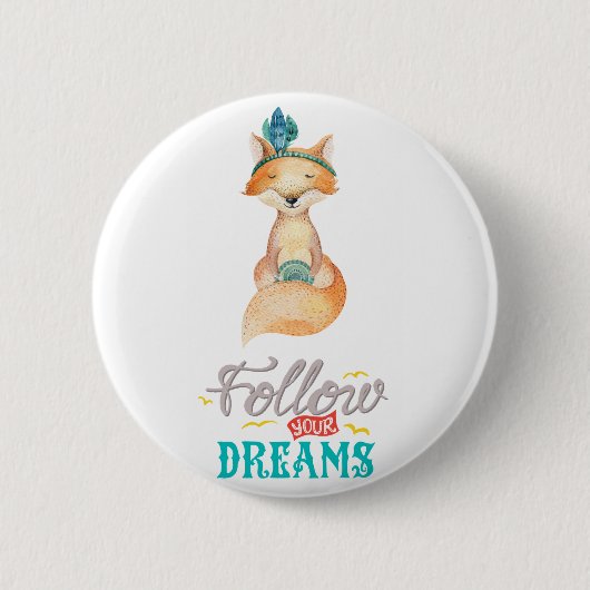 Volg je droombeeld ronde button 5,7 cm (Voorkant)