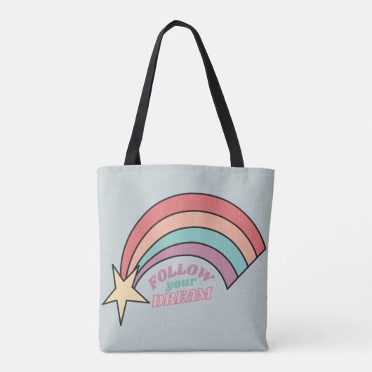 Volg je droombeeld tote bag (Achterkant)