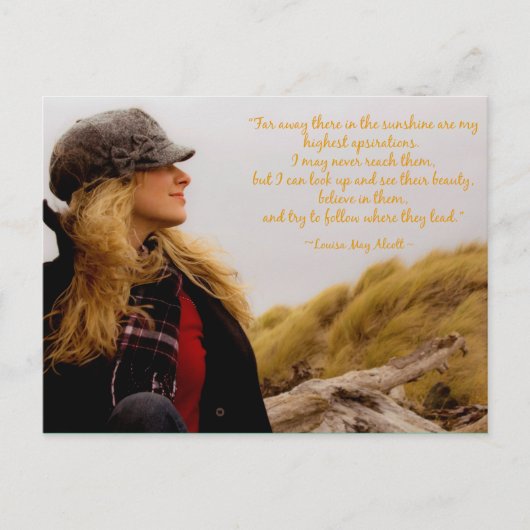 Volg je droomBriefkaart Briefkaart (Voorkant)