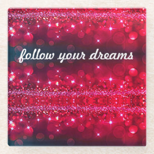 Volg je droomkerry Sparkle Drink Onderzetter