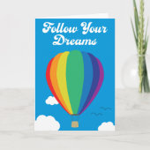 Volg je droomluchtballon Wenskaart Kaart (Voorkant)