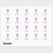 Volg je droomsticker ronde sticker (Vel)