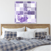 Volg je droomvlinder canvas afdruk (Insitu (Slaapkamer))