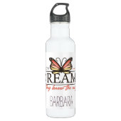 Volg je droomvlinder waterfles  (Voorkant)