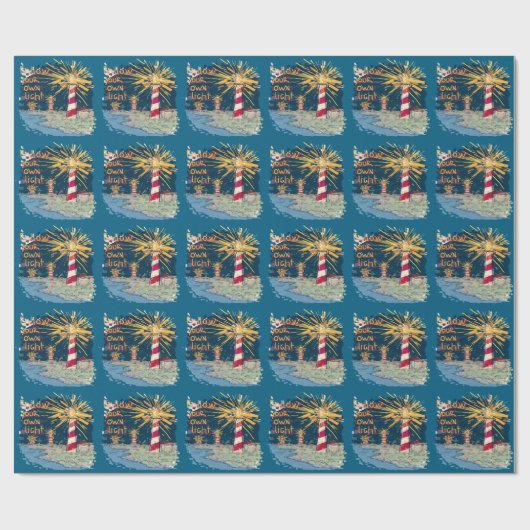 Volg je eigen licht cadeaupapier (Vlak)