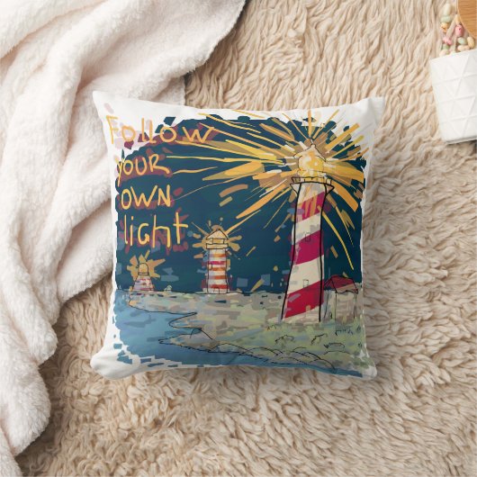 Volg je eigen licht kussen (Deken)