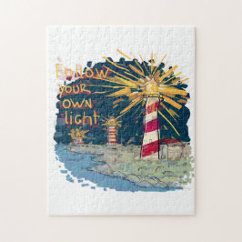 Volg je eigen licht legpuzzel